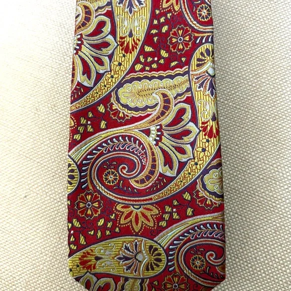 Set of 3 Roberto Calvalli Men's Patterned Silk Ties Vintage - Picture 12 of 14